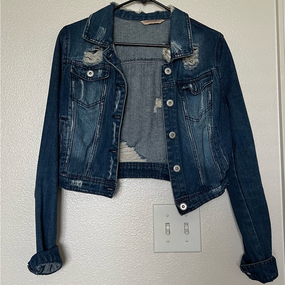 Distressed Denim Jacket